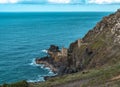 Botallack Tin mines in Cornwall Uk England. Royalty Free Stock Photo