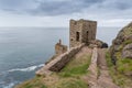 Botallack Tin mines in Cornwall Uk England Royalty Free Stock Photo