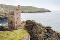 Botallack Tin mines in Cornwall Uk England Royalty Free Stock Photo