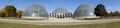 Botanic Garden Domes (panoramic) Royalty Free Stock Photo