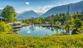 The Botanic Gardens of Trauttmansdorff Castle, Merano, south tyrol, Italy, offer many attractions with botani Royalty Free Stock Photo