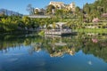 The Botanic Gardens of Trauttmansdorff Castle, Merano, south tyrol, Italy,