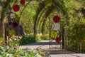 The Botanic Gardens of Trauttmansdorff Castle, Merano, south tyrol, Italy,