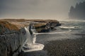 Botanical Beach, Juan de Fuca Trail, Port Renfrew, BC, Vancouver Royalty Free Stock Photo