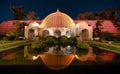 Botanical Bldg Balboa Park With Reflection Pond Royalty Free Stock Photo