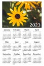 Botanical calendar for 2023