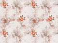 2211223437 botanical flower bunch with cream color ground textile digital print design Royalty Free Stock Photo