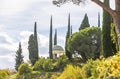 Botanical Garden Jardin Botanico La Concepcion in Malaga, Spain Royalty Free Stock Photo