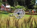 Botanical garden Ooty, wheel Cannon in a park