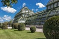 Botanical Garden Palm House - Palmenhaus , large greenhouse in Schloss Schonbrunn palace, Royalty Free Stock Photo
