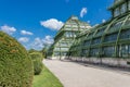 Botanical Garden Palmenhaus in the Palace Garden of Schonbrunn Palace, Vienna, Austria Royalty Free Stock Photo