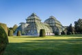 Botanical Garden Palmenhaus Schonbrunn is a large greenhouse located in schonbrunn palace Royalty Free Stock Photo