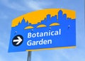 Botanical Garden Sign-Des Moines Iowa