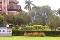 Botanical Garden View with colorful flowers in Kerala Royalty Free Stock Photo