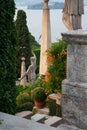 Botanical gardens, Borromeo palace, Isola bella. Royalty Free Stock Photo