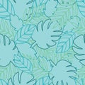 Botanical jungle leaves pattern, tropical seamless, flower for fashion fabric and all prints on sweet pink background in