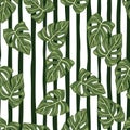 Botanical leaf wallpaper. Tropical pattern, palm leaves floral background. Abstract exotic plant seamless pattern Royalty Free Stock Photo