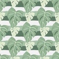 Botanical leaf wallpaper. Tropical pattern, palm leaves floral background. Abstract exotic plant seamless pattern Royalty Free Stock Photo