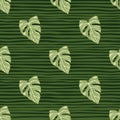 Botanical leaf wallpaper. Tropical pattern, palm leaves floral background. Abstract exotic plant seamless pattern Royalty Free Stock Photo