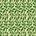 Botanical leaves seamless pattern design. Seamless floral pattern background vector Illustration for print, Wallpaper, fashion