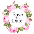 Botanical Save the Date Wreath.