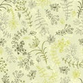 Botanical seamless pattern