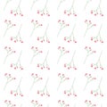 Botanical seamless pattern of blossom twigs in trendy soft hues. Design concept for wrapping or web