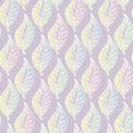 Botanical seamless vector pattern in pastel ombre