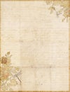 Botanical shabby chic grungy script paper