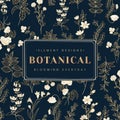 Botanical text banner