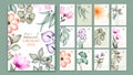 2023 botanical vector calendar