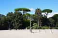 Balconata del Pincio in Villa Borghese in the city of Rome, Italy Royalty Free Stock Photo