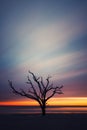 Botany Bay beach at cloudy sunset