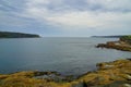 The rocky beach in the Botany bay in Sydney Royalty Free Stock Photo