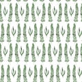 Botany cute watercolor seamless floral patterns. Large set of watercolor floral elements. Can be used for postcards, invitations