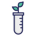 Botany experiment, experiment isolated Vector Icon which can easily modify or edit