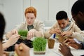 Botany Lesson in School