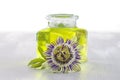 Botany -passion flower essential oil Royalty Free Stock Photo