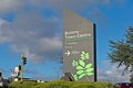 Botany Town Centre sign board at Ti Rakau Drive Royalty Free Stock Photo