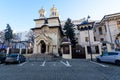 Boteanu Orthodox Church (Biserica Ortodoxa Boteanu) in the old city center in a sunny winter