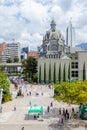 Botero square seen from the Museum of Antioquia Medellin in the