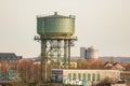 Both water towers in Duisburg Hochfeld