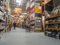 Bothell, WA USA - circa April 2021: Person shopping in the tools and hardware section inside a Home Depot store