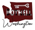 Bothell Washington graphic Royalty Free Stock Photo