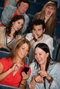 Bothered Audience In Theater Royalty Free Stock Photo
