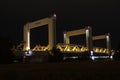 Botlekbrug bridge between Botlet and Europoort harbor in Rotterdam