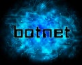 Botnet Illegal Scam Network Fraud 2d Illustration