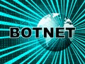 Botnet Illegal Scam Network Fraud 3d Illustration