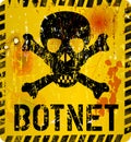 Botnet infection warning Royalty Free Stock Photo