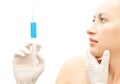 Botox injection Royalty Free Stock Photo